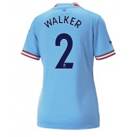 Manchester City Kyle Walker #2 Fußballbekleidung Heimtrikot Damen 2022-23 Kurzarm